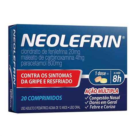 neolefrin comprimido - dipirona comprimido
